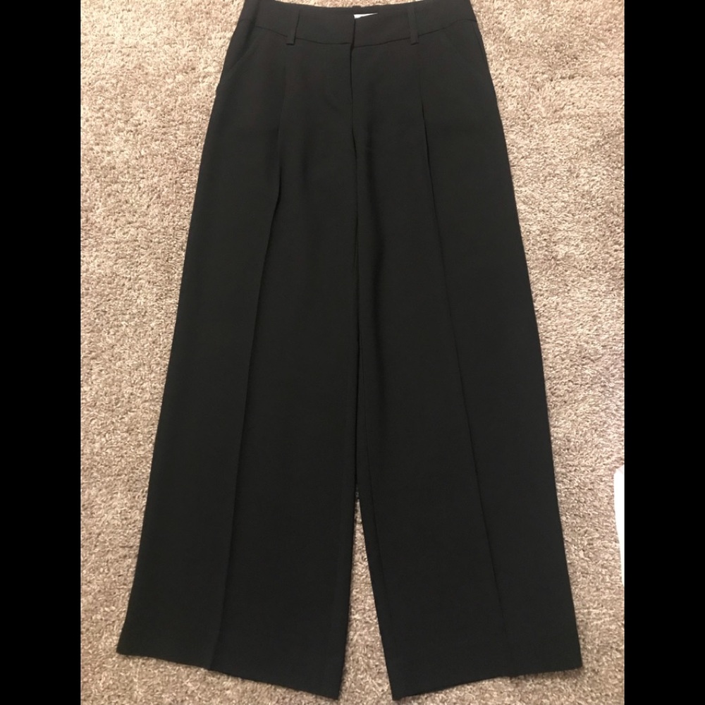 Trina Turk black wide leg dress pants
